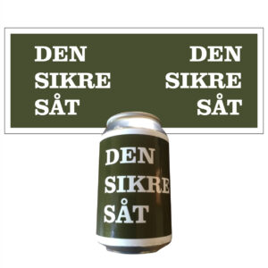 Klistermærke til dåser - Den sikre såt