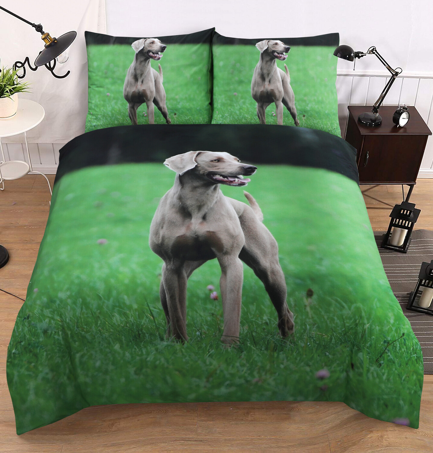 Sengetøj - Korthåret Weimaran - Dobbeltdyne