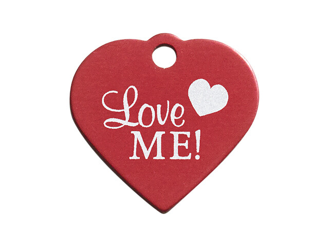 Hundetegn - Stort hjerte med tekst