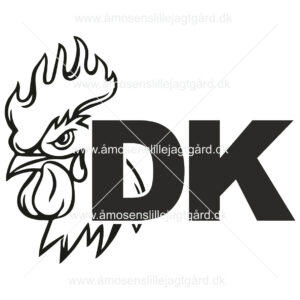 Foliemærke - DK mærke - Hane