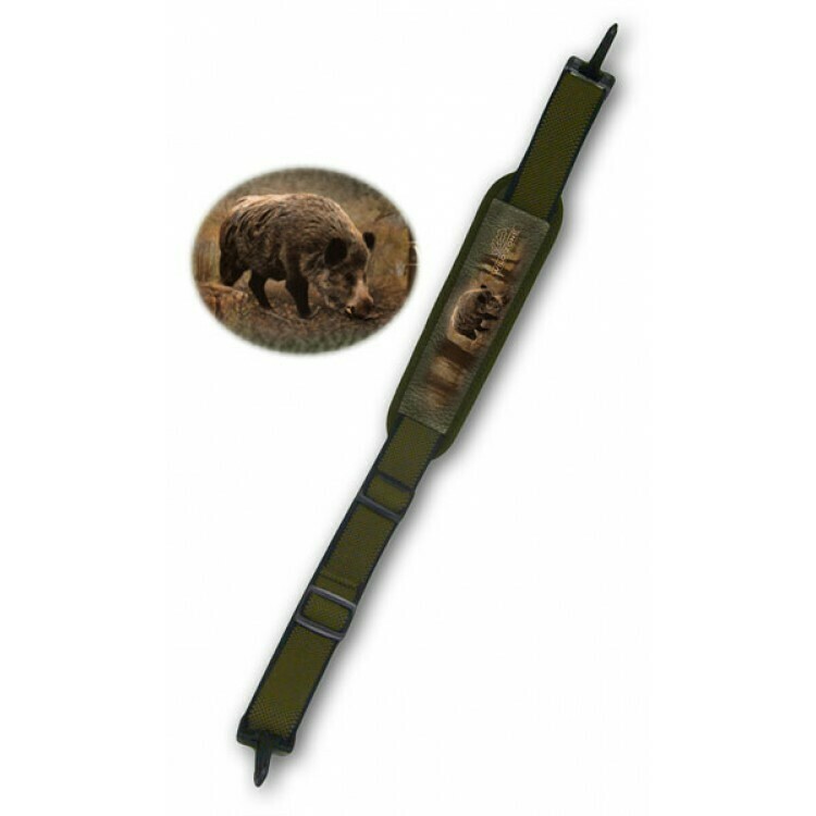 Wild Zone riffelrem i elastik med Vildsvin