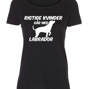 T-shirt med tryk - Rigtige kvinder går med... - Forskellige