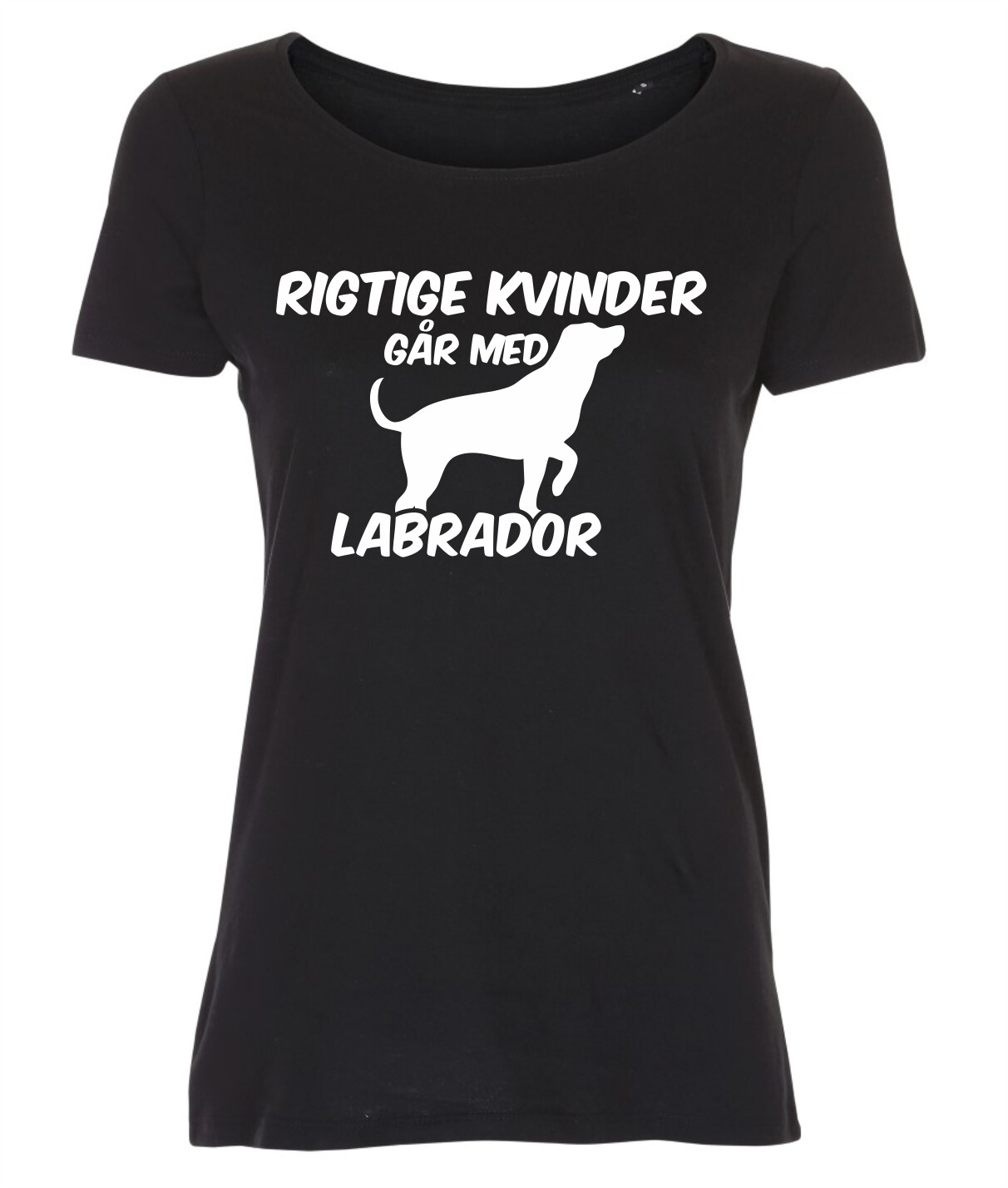 T-shirt med tryk - Rigtige kvinder går med... - Forskellige