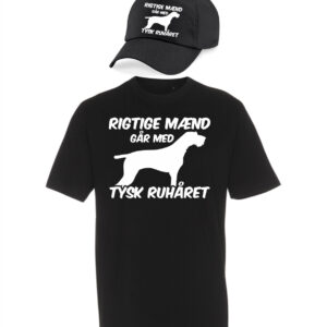 T-shirt og caps med tryk - Rigtige mænd går med... - Forskellige