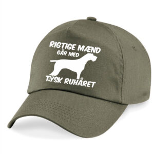 Caps med tryk - Rigtige mænd går med... - Forskellige