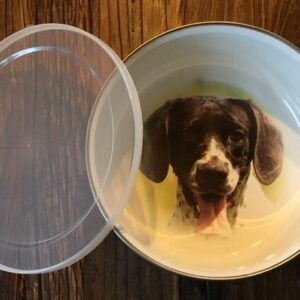 Emalje skål med tryk