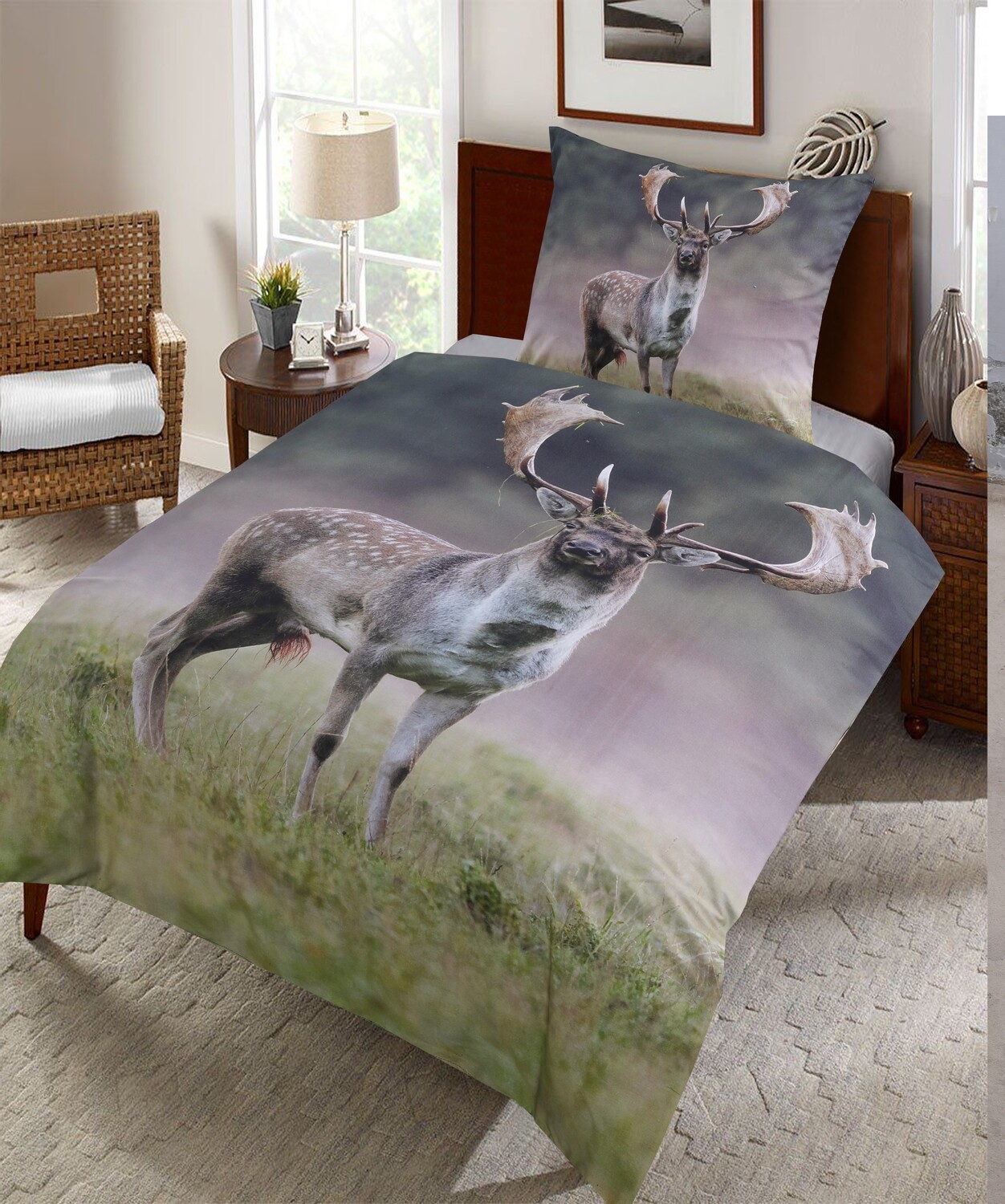 Sengetøj - Dåhjort - Enkeltdyne