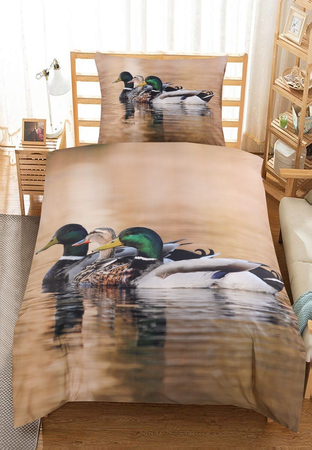 Sengetøj - Gråand - Enkeltdyne