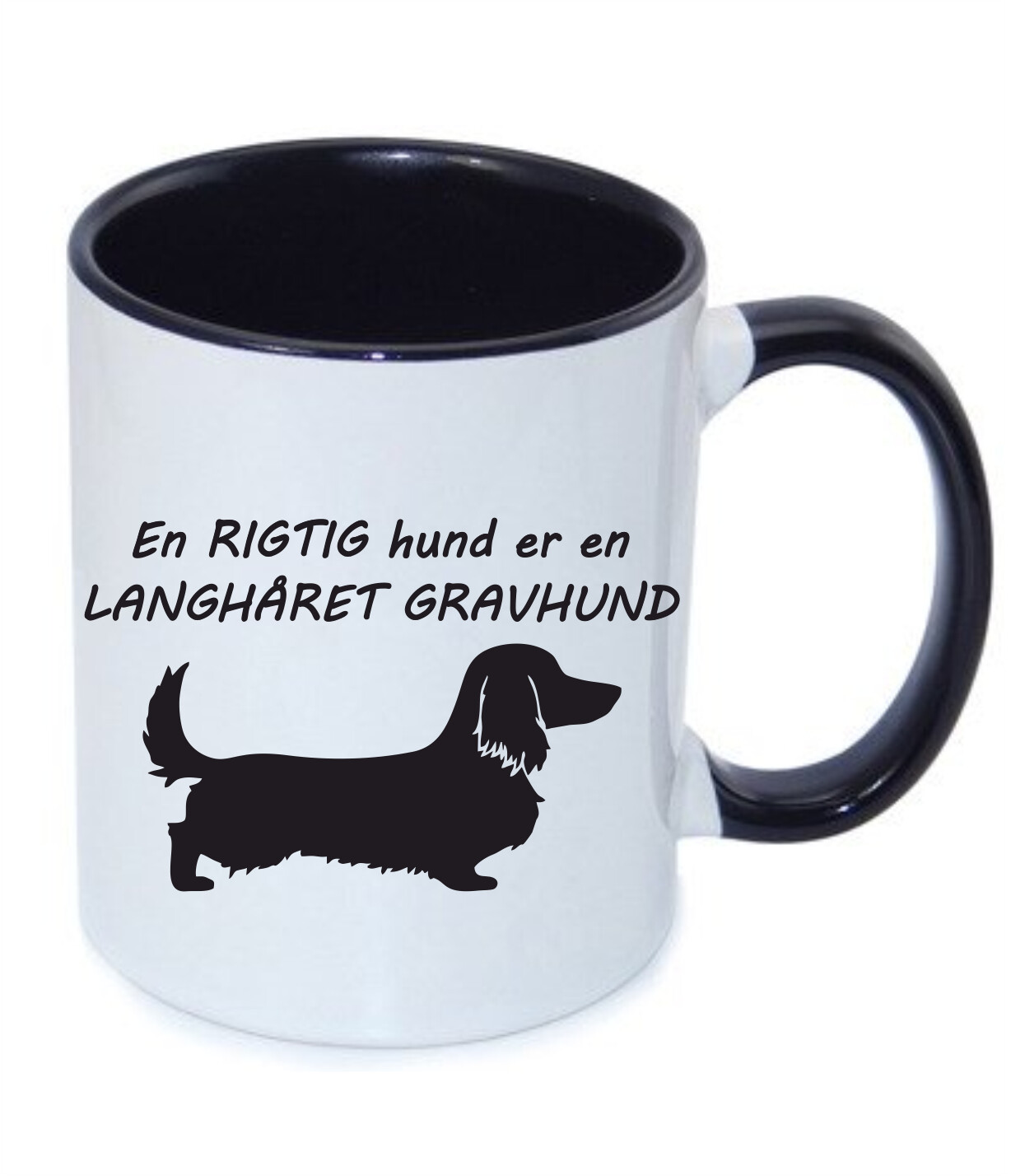 Krus med Langhåret Gravhund