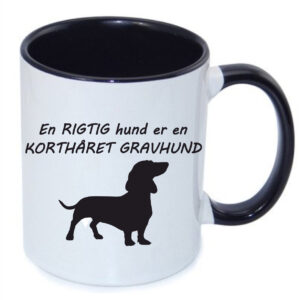 Krus med Korthåret Gravhund