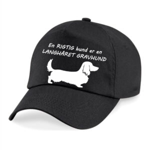 Caps med tryk - Langhåret Gravhund