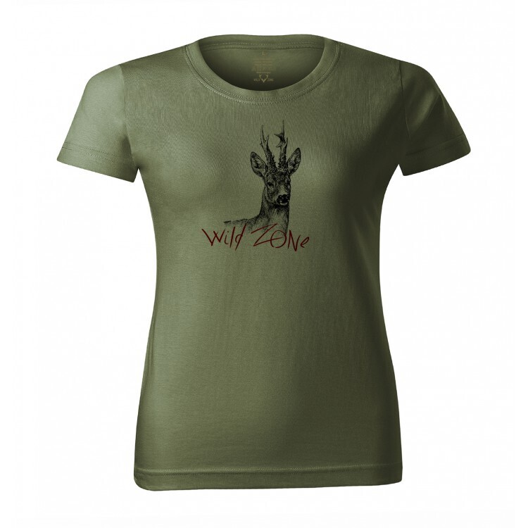1 Wild Zone T-shirt med print af Råbuk