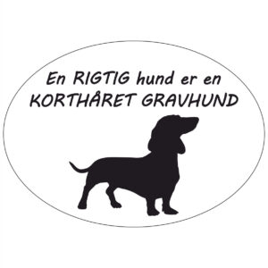 Stickers med Korthåret Gravhund