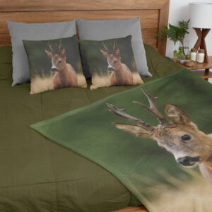 Sammenpak med fleece tæppe og puder - Råbuk