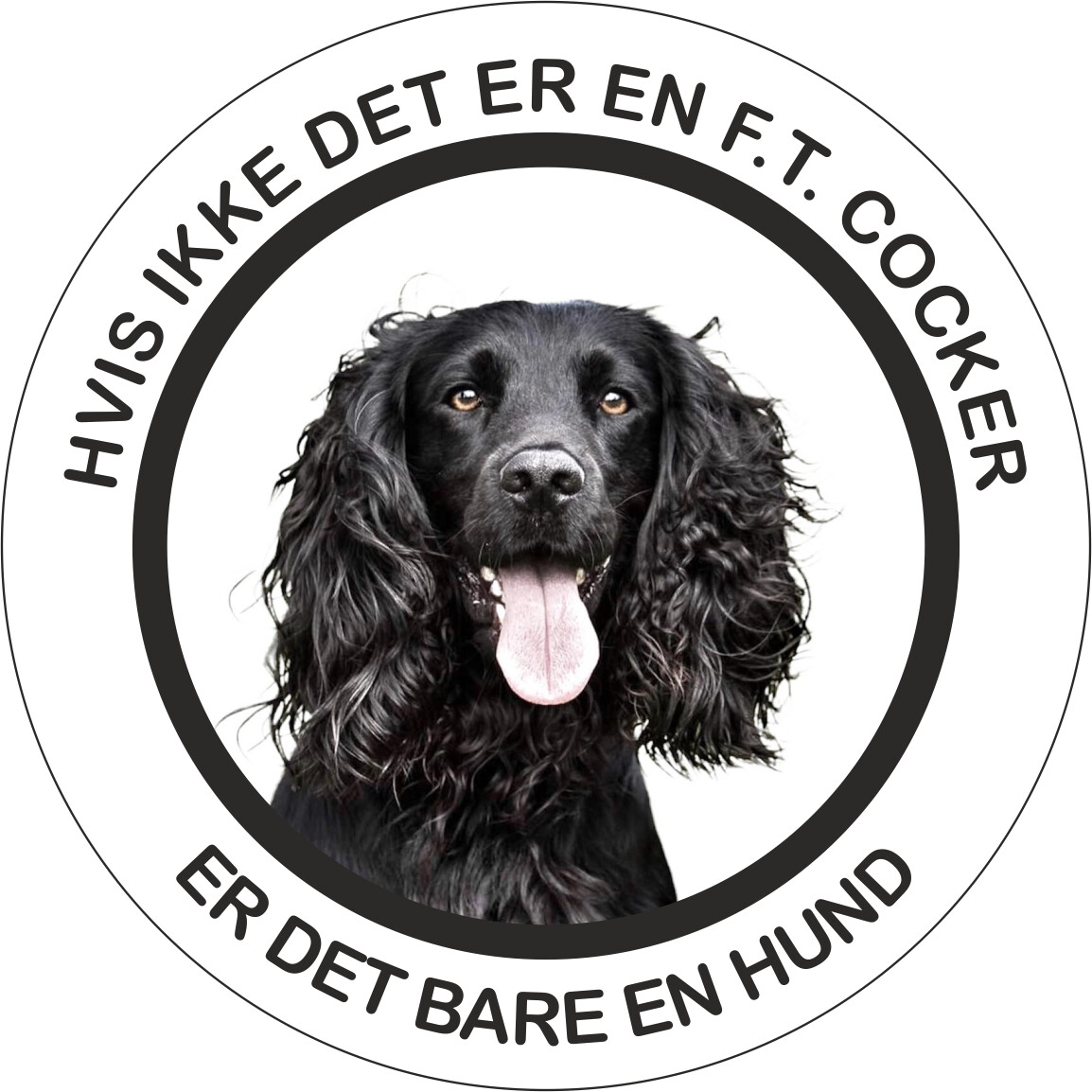 Klistermærke - Cocker
