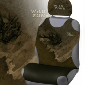 Sædeovertræk med Kronhjort - 2 pak