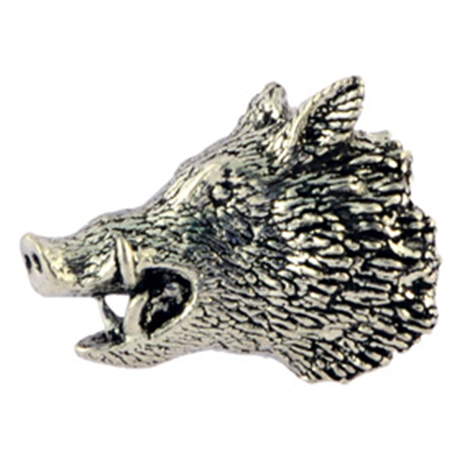 Tin broche/pins - Vildsvin hoved