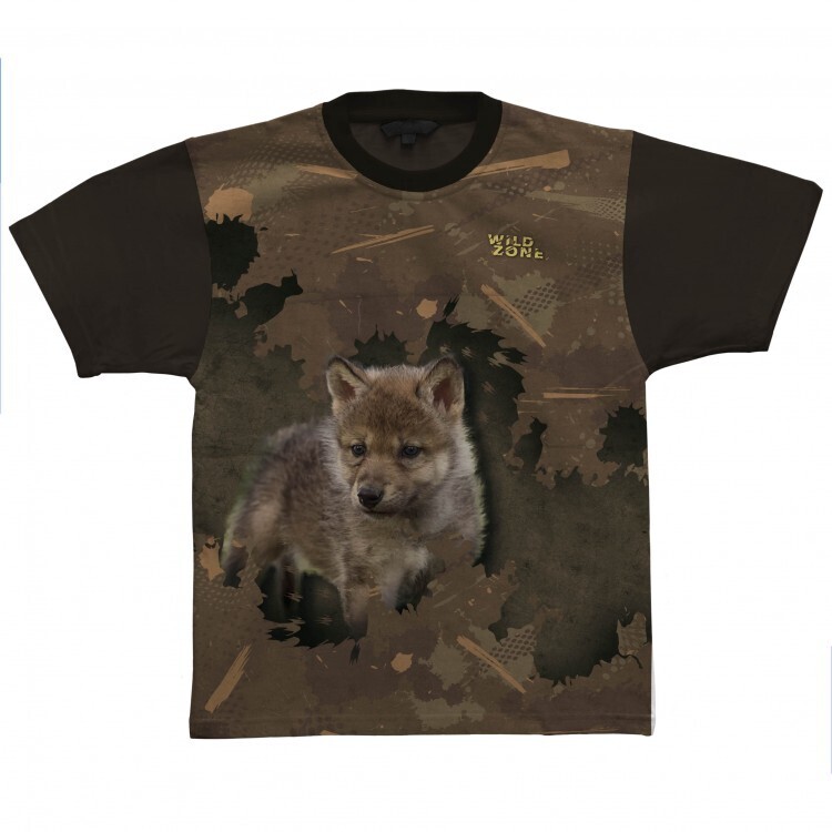 Wild Zone Little Hunter T-shirt med Ulv
