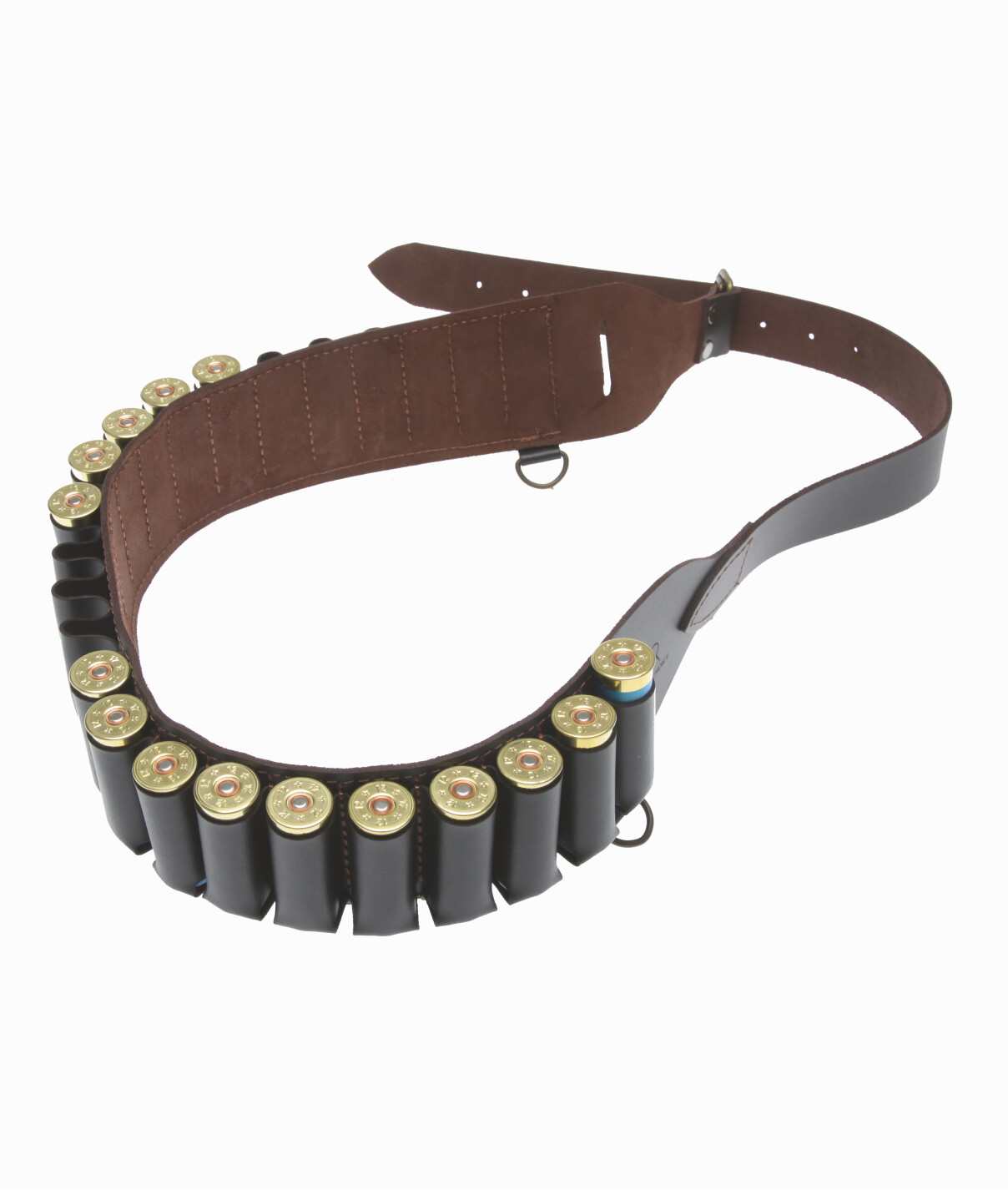 Patronbælte i læder