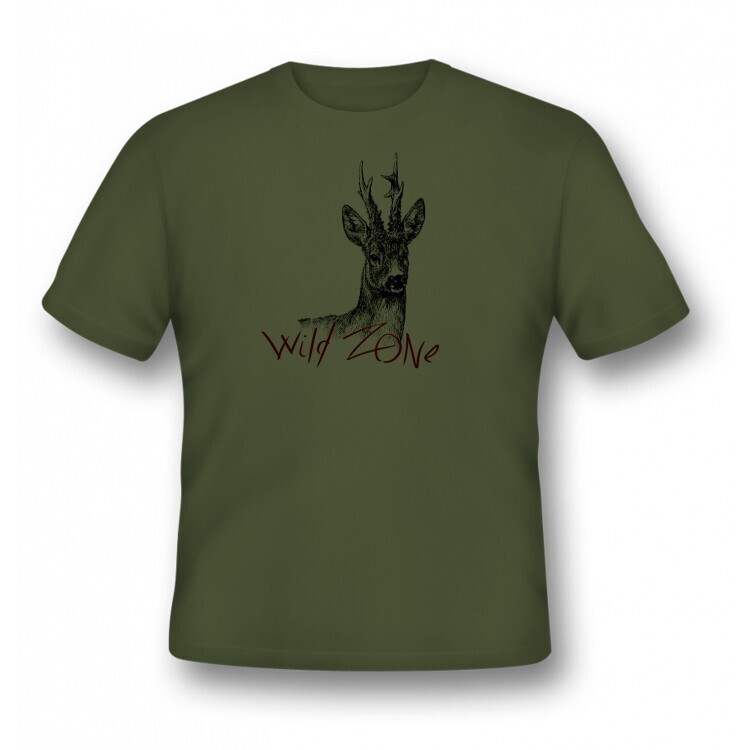 1 Wild Zone T-shirt med print af Råbuk