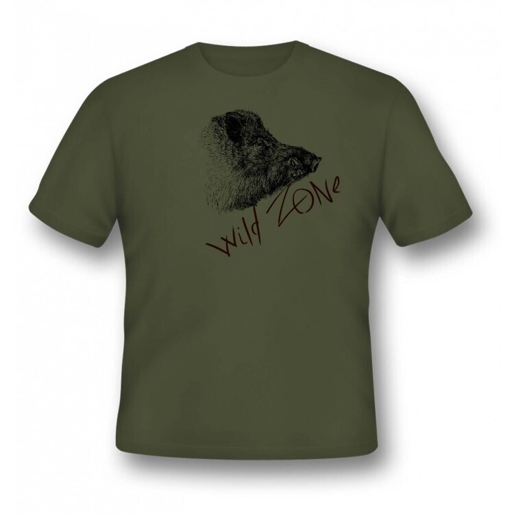 1 Wild Zone T-shirt med print af Vildsvin