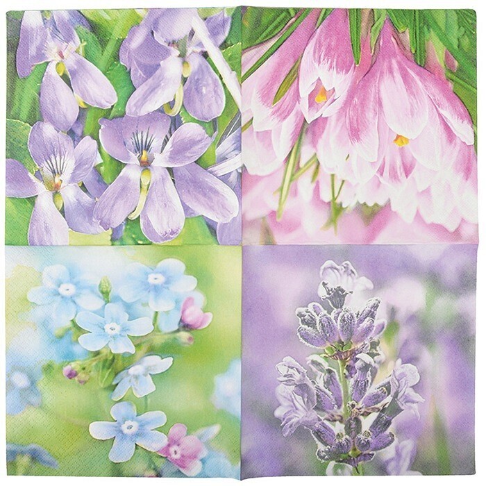 Servietter med Blomster