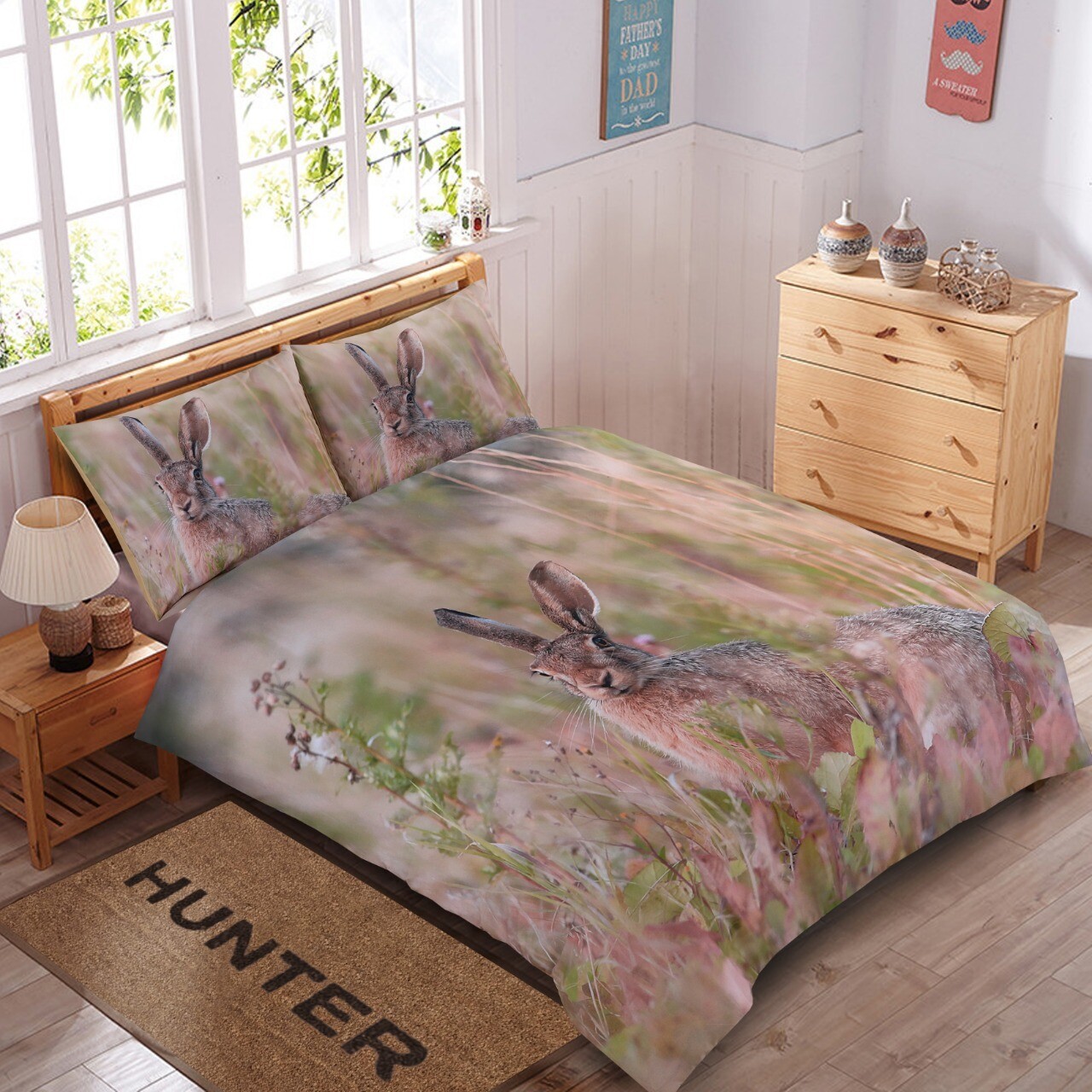 Sengetøj - Hare - Dobbeltdyne