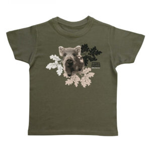 Wild Zone Little Hunter T-shirt med Vildsvin unge