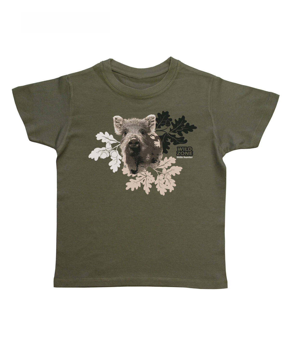 Wild Zone Little Hunter T-shirt med Vildsvin unge