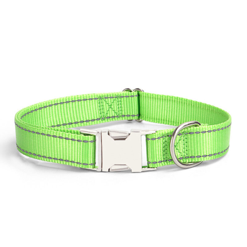 Halsbånd med gravering - Grøn