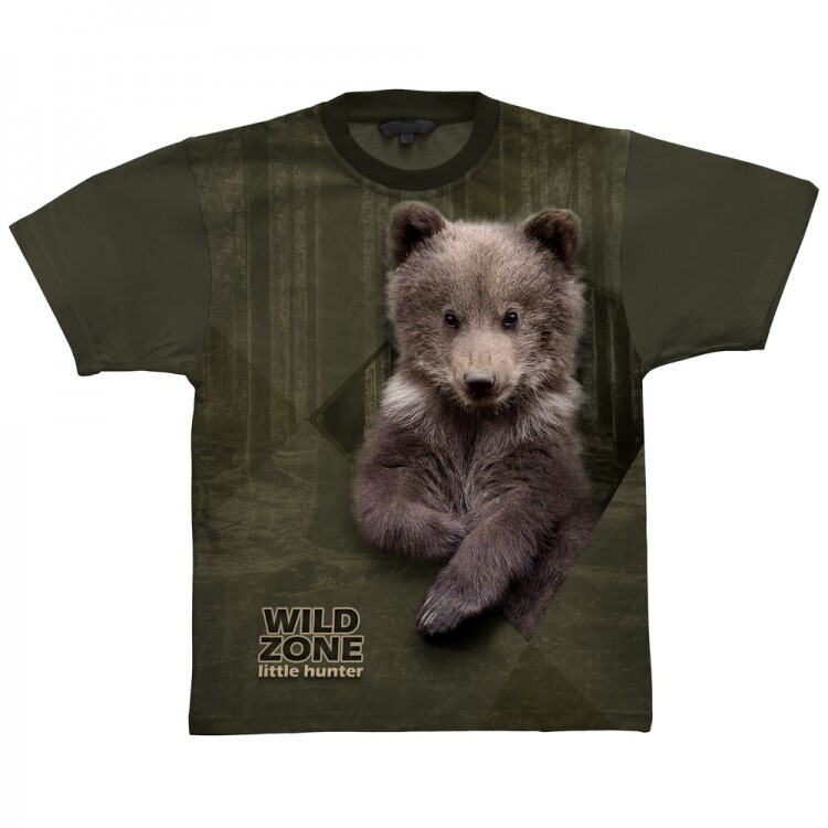 Wild Zone Little Hunter T-shirt med Bjørn