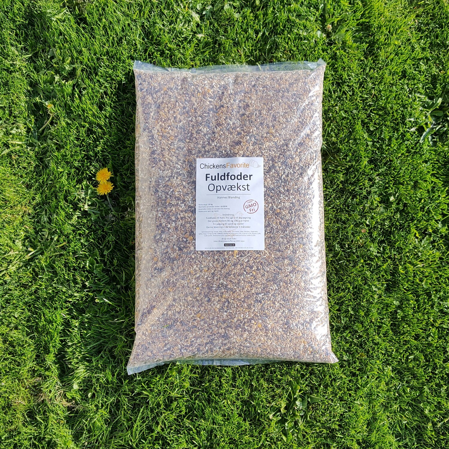 Hannes fuldfoder - opvækst/gå sammen 15 kg.