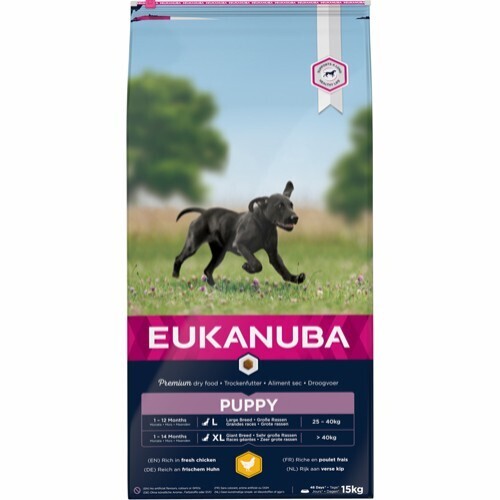 Eukanuba Puppy large breed 15 kg.