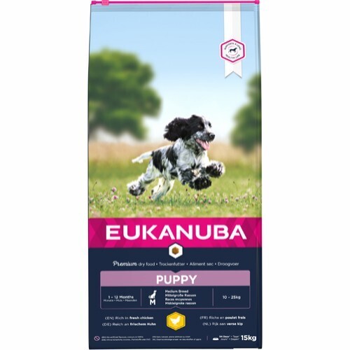 Eukanuba Puppy medium breed 15 kg.