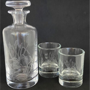 Karaffel lille med 2 shotsglas - Sneppe