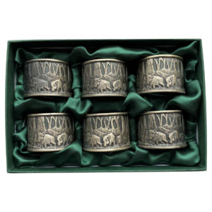 Servietringe i messing - Vildsvin