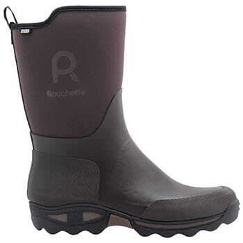 Gummistøvle af Gummi/Neopren - Brun