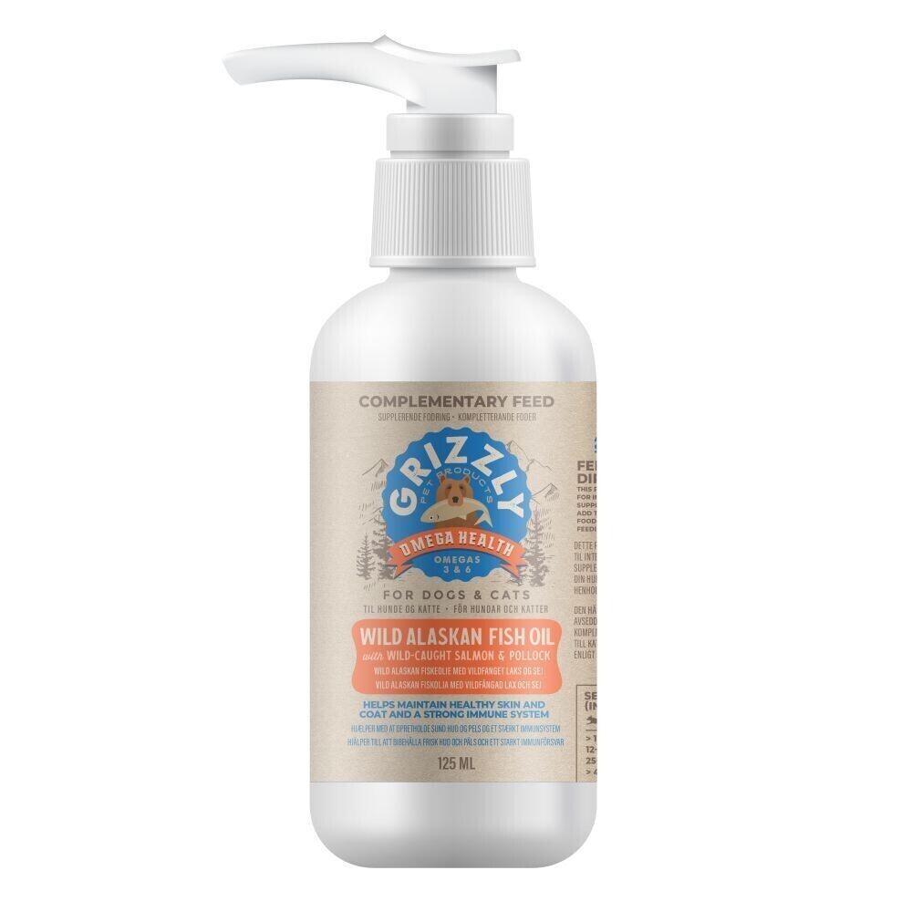 Grizzly Plus Lakseolie 125 ml