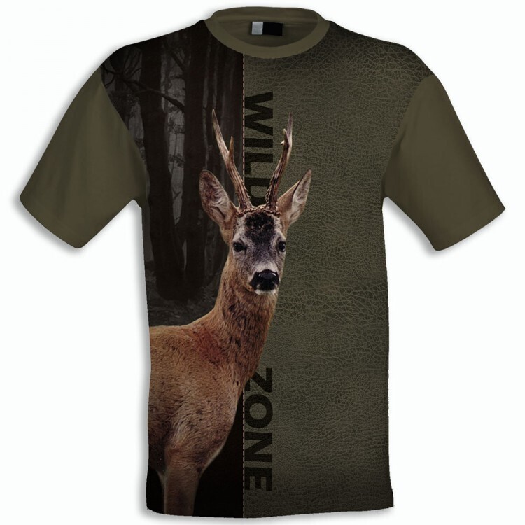 Wild Zone T-shirt med print af Buk