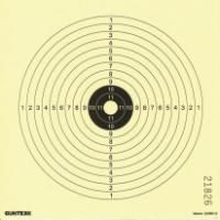 Skydeskive pap 14x14 cm. - 25 stk.