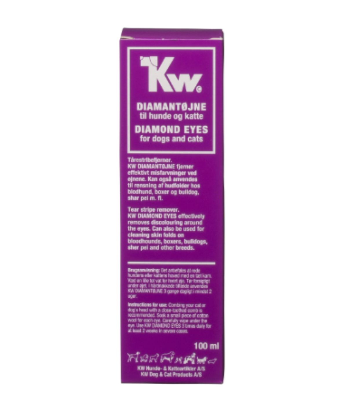 KW Diamantøjne til hunde og katte 100 ml.