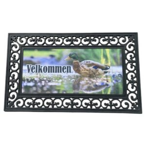 Dørmåtte med print af Gråand