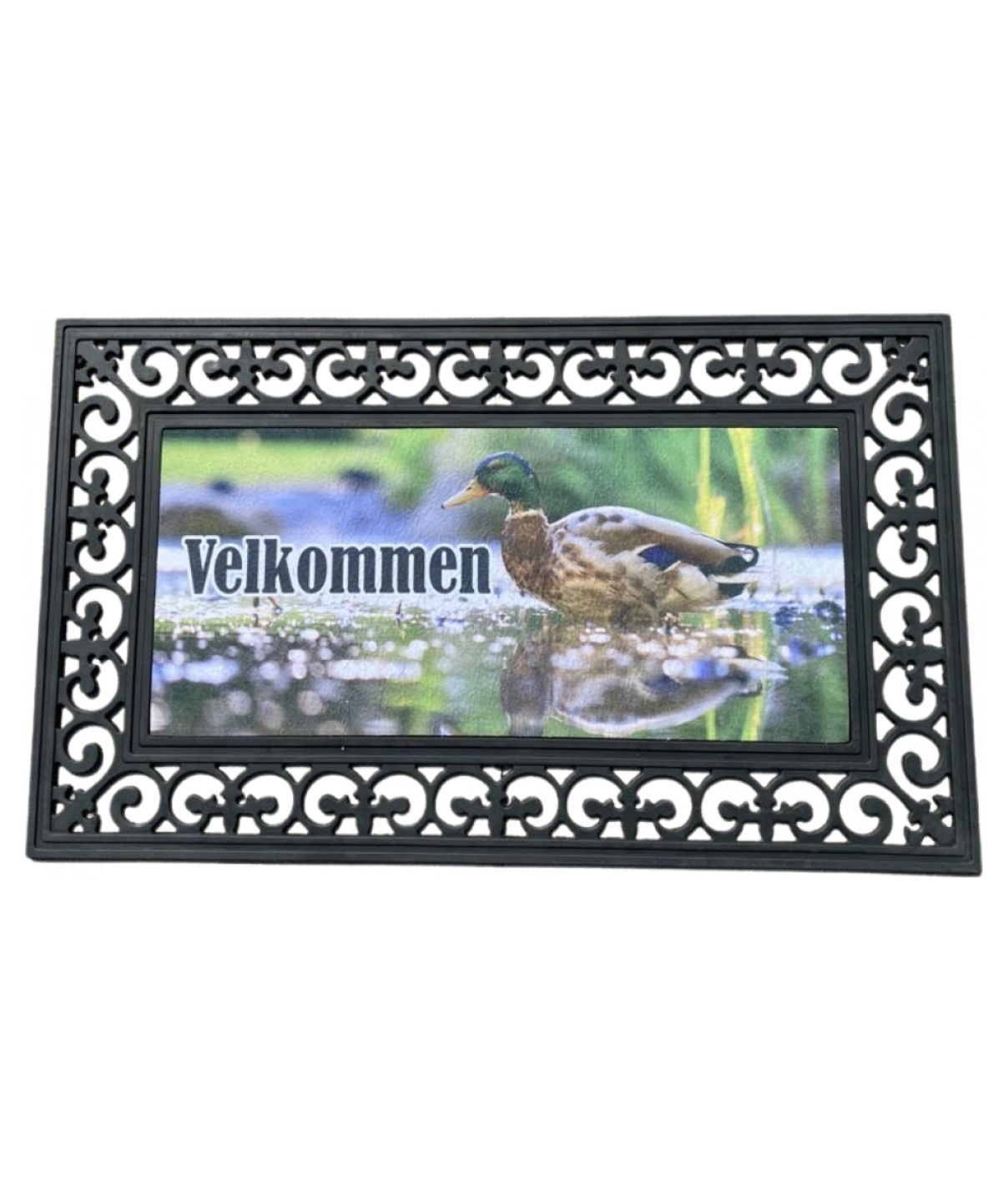 Dørmåtte med print af Gråand