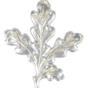 Egeblade i sølvfarvet tyndt metal - 10 pak.