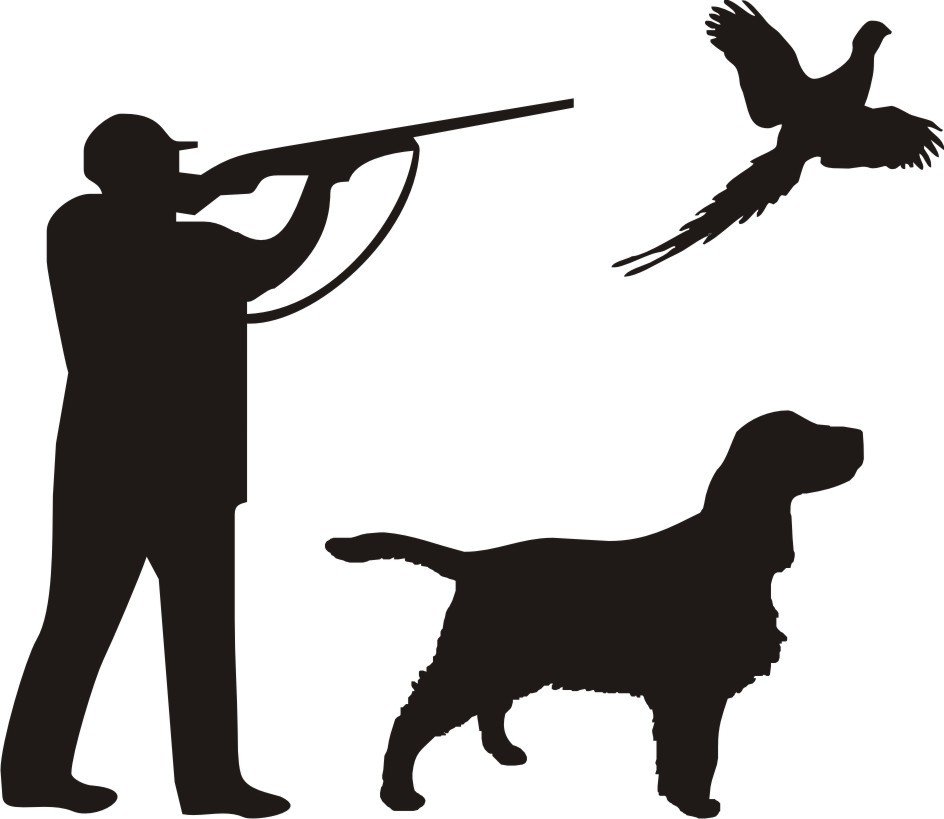 Foliemærke - Jæger med hund