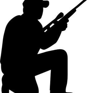 Foliemærke - Siddene riffeljæger