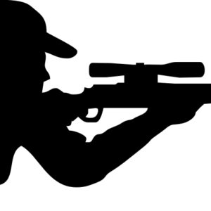 Foliemærke - Kvindelig riffeljæger