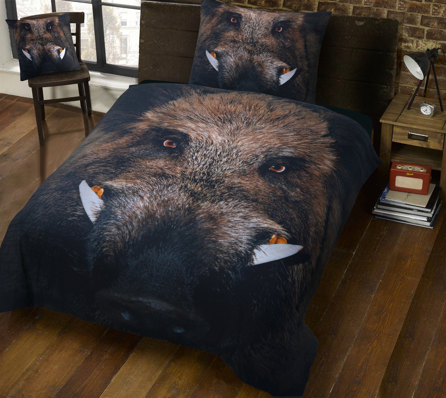 Sengetøj - Vildsvin - Enkeltdyne