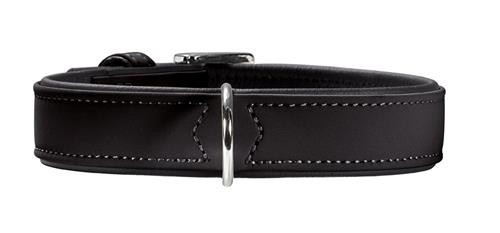HUNTER halsbånd i kunstlæder - SORT