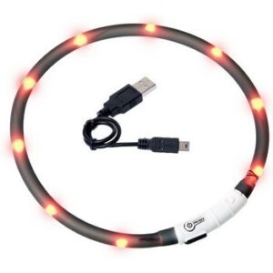 LED halsbånd - SORT